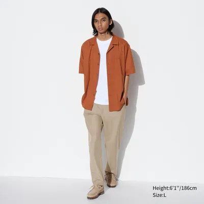 LINEN BLEND RELAXED PANTS