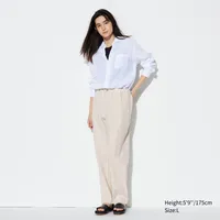 LINEN BLEND RELAXED PANTS