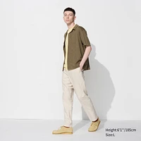 LINEN BLEND RELAXED PANTS