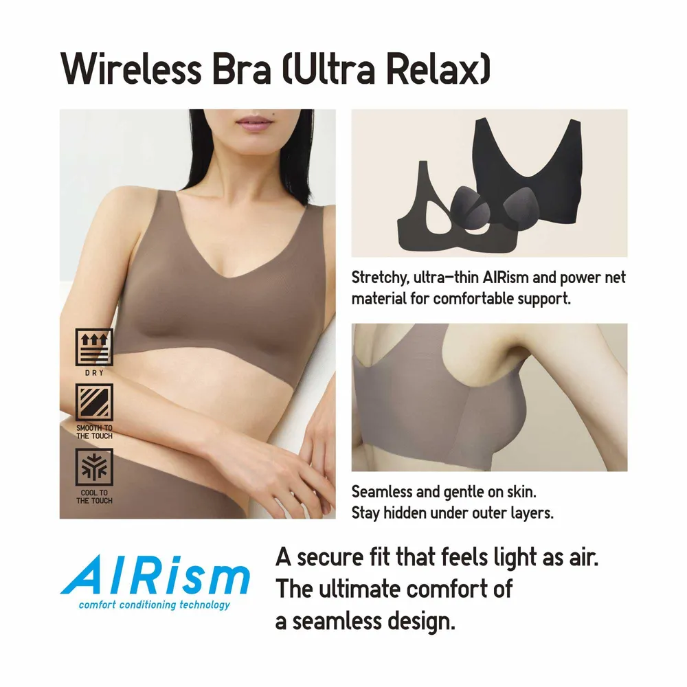 Ultra Comfort Wireless Bra for Women | V-Neck Seamless Bralette