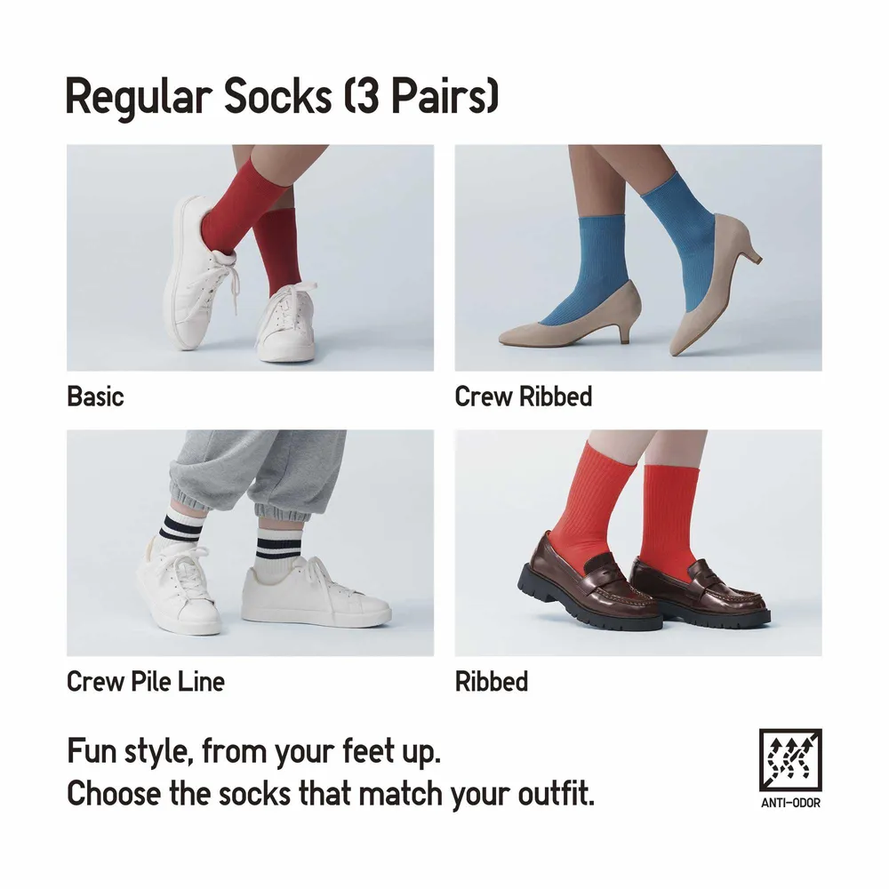 REGULAR SOCKS 3 PAIRS