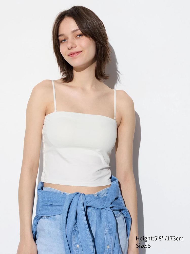 AIRism COTTON CROPPED BRA TUBE TOP