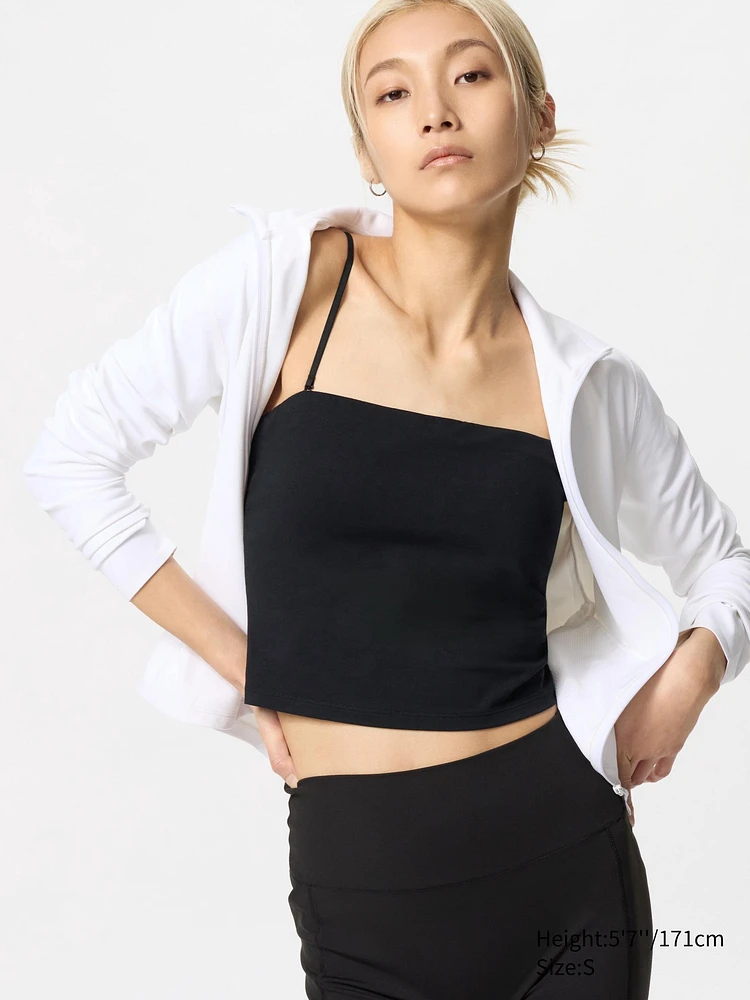 AIRism COTTON CROPPED BRA TUBE TOP