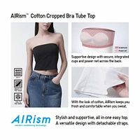 AIRism COTTON CROPPED BRA TUBE TOP