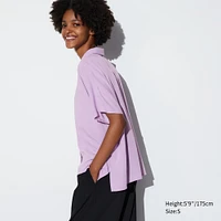 RAYON SHORT SLEEVE BLOUSE