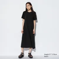 AIRism COTTON SHORT SLEEVE T-SHIRT DRESS