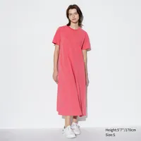 AIRism COTTON SHORT SLEEVE T-SHIRT DRESS