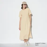 AIRism COTTON SHORT SLEEVE T-SHIRT DRESS