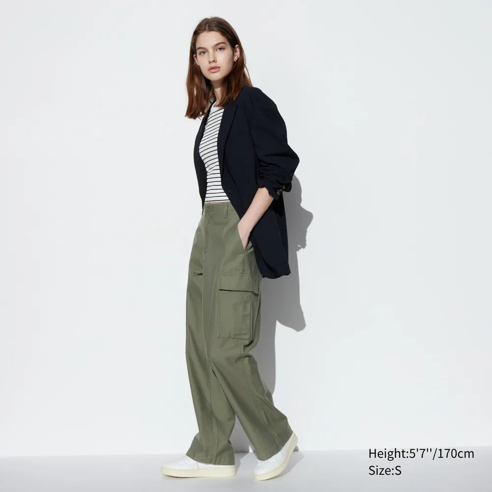 UNIQLO WIDE STRAIGHT CARGO PANTS