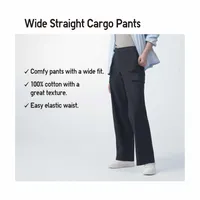 WIDE STRAIGHT CARGO PANTS