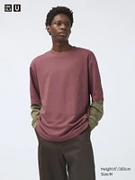 AIRism COTTON OVERSIZED CREW NECK HALF SLEEVE T-SHIRT