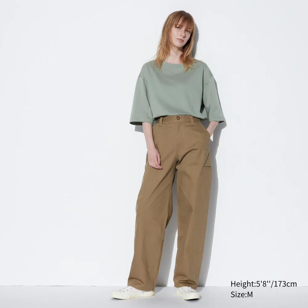 UNIQLO AIRism COTTON HALF SLEEVE OVERSIZED T-SHIRT