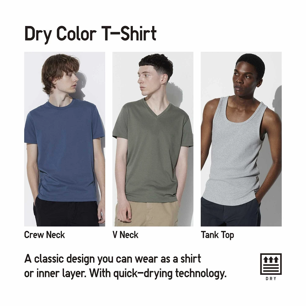 DRY COLOUR CREW NECK SHORT SLEEVE T-SHIRT