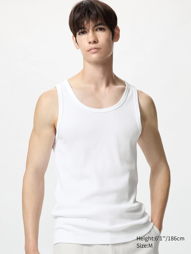 DRY COLOUR RIBBED TANK TOP