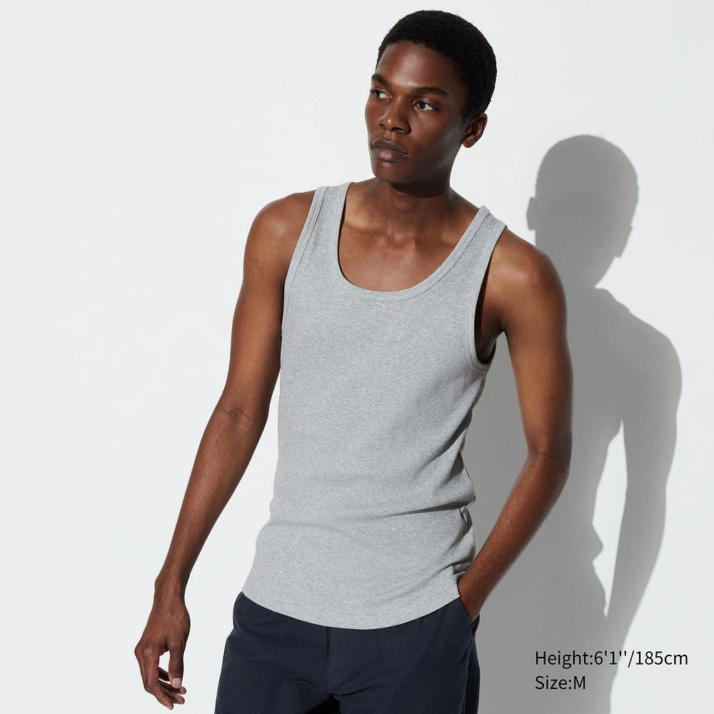 DRY COLOUR RIBBED TANK TOP