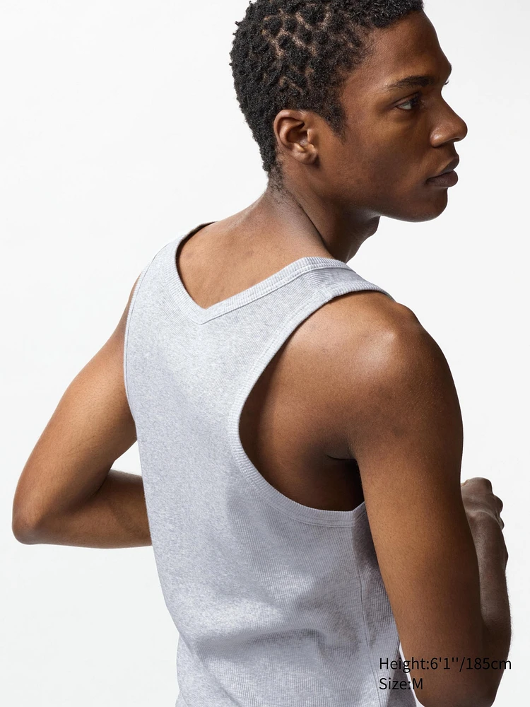 DRY COLOUR RIBBED TANK TOP