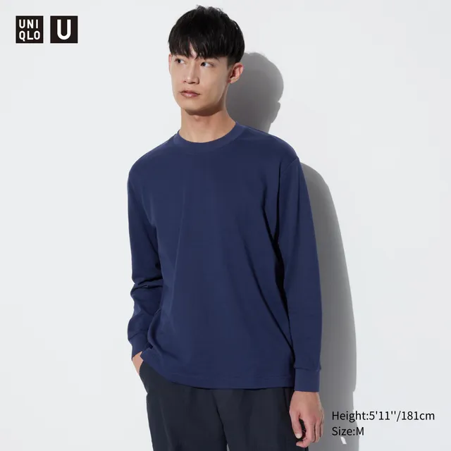 UNIQLO AIRism COTTON CREW NECK SHORT SLEEVE T-SHIRT