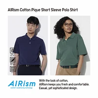 AIRism COTTON PIQUE SHORT SLEEVE POLO SHIRT