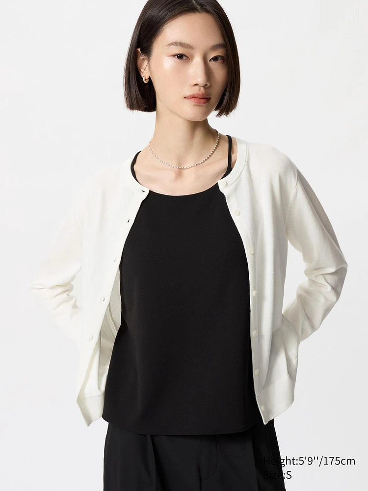 UV PROTECTION CREW NECK CARDIGAN