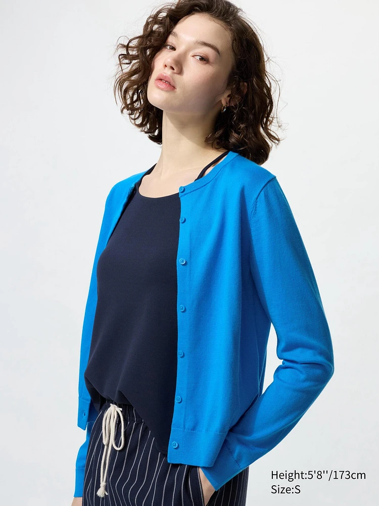 UV PROTECTION CREW NECK CARDIGAN
