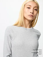 SOFT RIBBED CREW NECK T-SHIRT
