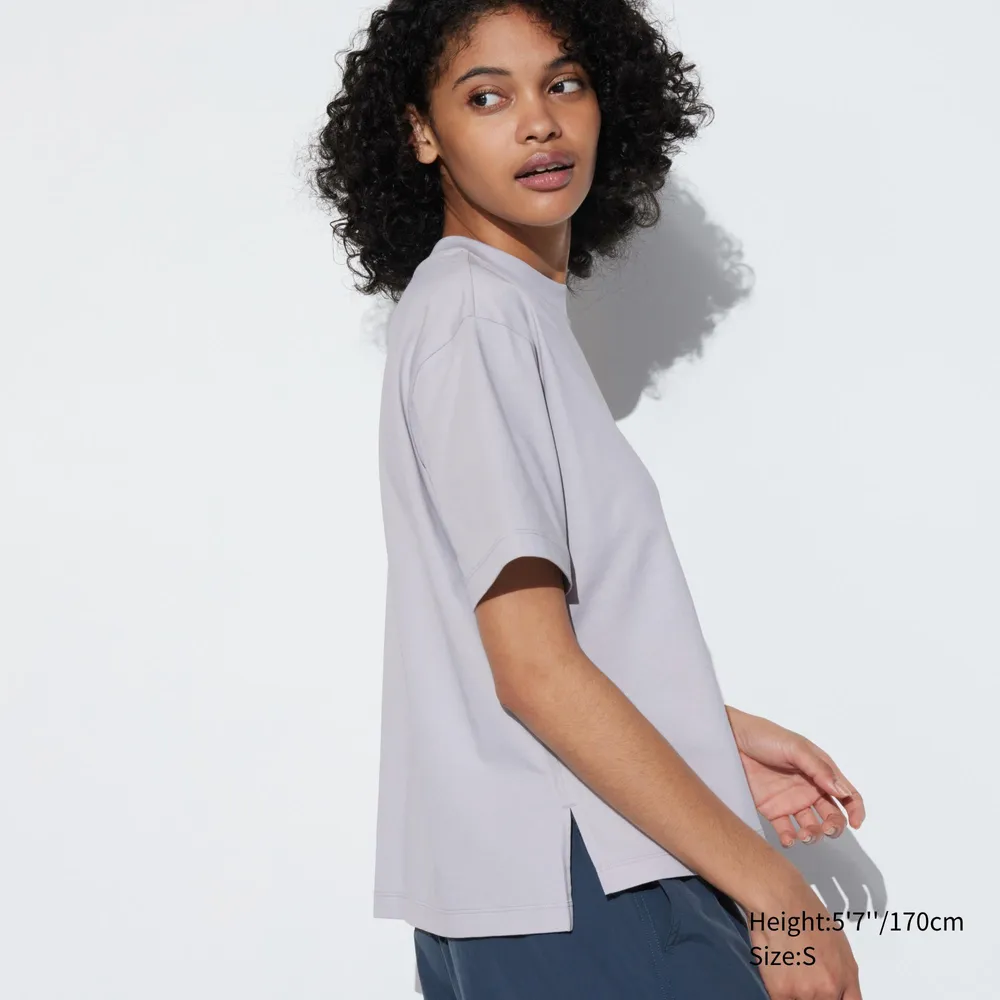 UNIQLO AIRism COTTON SHORT SLEEVE T-SHIRT