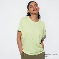 AIRism DRAPE SHORT SLEEVE T-SHIRT