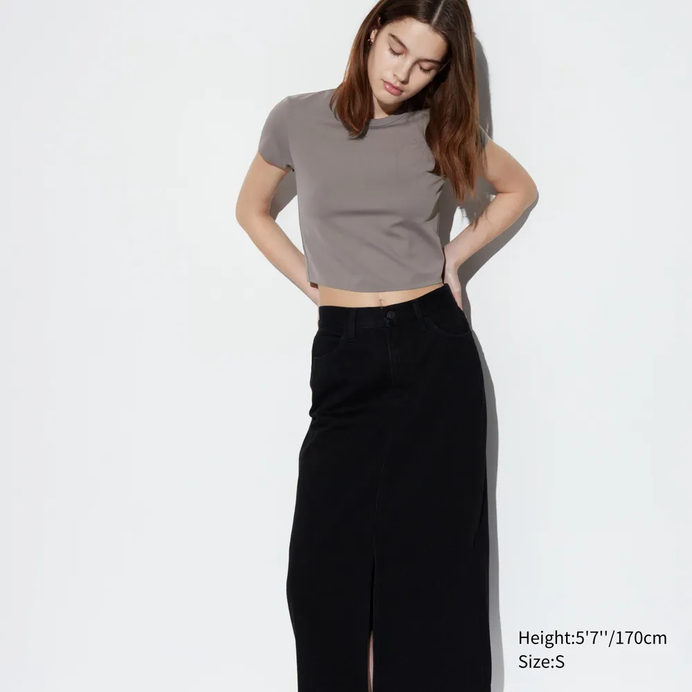 EXTRA STRETCH AIRism CROPPED SHORT SLEEVE T-SHIRT