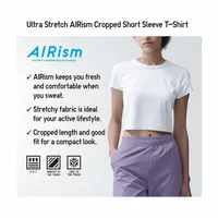 EXTRA STRETCH AIRism CROPPED SHORT SLEEVE T-SHIRT