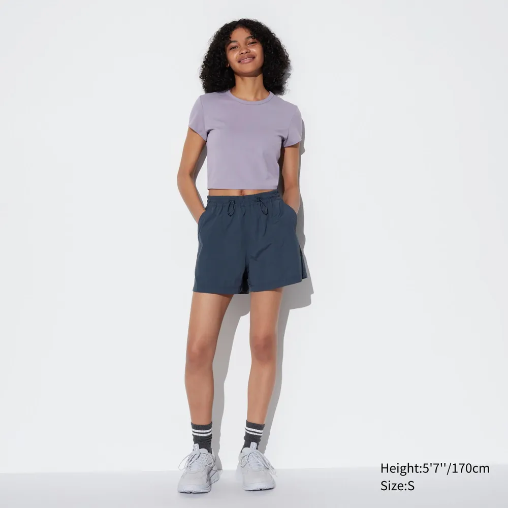 EXTRA STRETCH AIRism CROPPED SHORT SLEEVE T-SHIRT