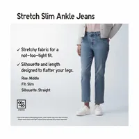 STRETCH SLIM ANKLE JEANS