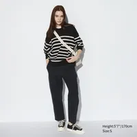 COTTON RELAXED ANKLE PANTS