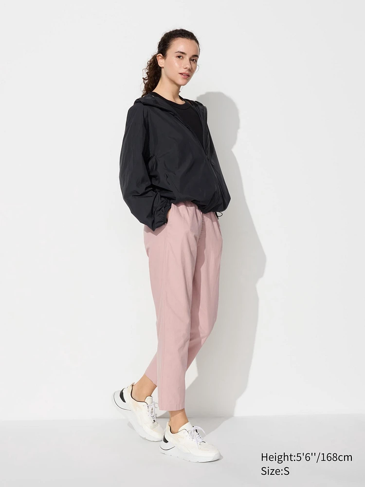 COTTON RELAXED ANKLE PANTS