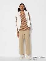 COTTON RELAXED ANKLE PANTS