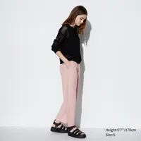 COTTON RELAXED ANKLE PANTS