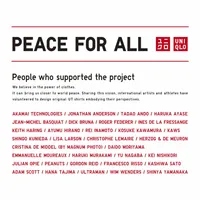 PEACE FOR ALL (JULIAN OPIE) SHORT SLEEVE GRAPHIC T-SHIRT