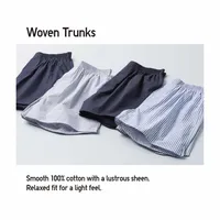 WOVEN CHECKED TRUNKS