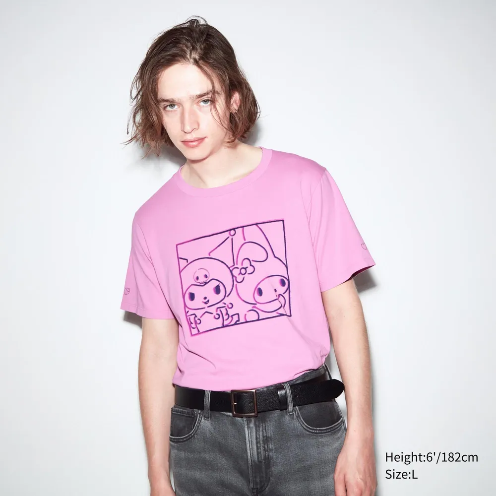 Men's Sanrio Short Sleeve Graphic T-Shirt - Pink S