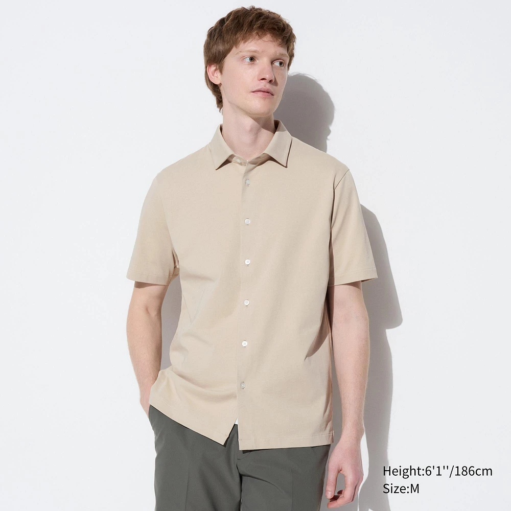 AIRism COTTON FULL OPEN SHORT SLEEVE POLO SHIRT