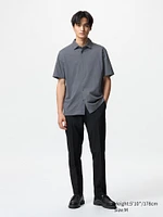 AIRism COTTON FULL OPEN SHORT SLEEVE POLO SHIRT