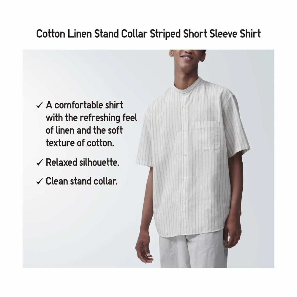 Linen Blend Volume Short Sleeve Shirt