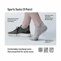 SHORT SOCKS 3 PAIRS