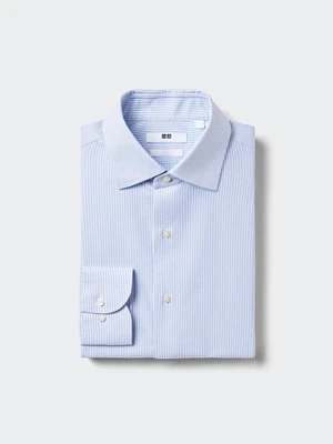 SUPER NON IRON STRIPED SLIM FIT LONG SLEEVE SHIRT