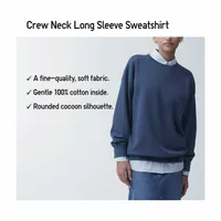 CREW NECK LONG SLEEVE SWEATSHIRT