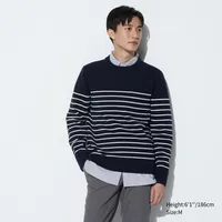 WASHABLE MILANO RIBBED CREW NECK SWEATER