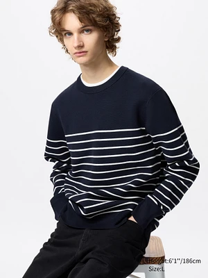 WASHABLE MILANO RIBBED CREW NECK SWEATER