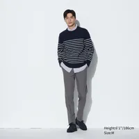 WASHABLE MILANO RIBBED CREW NECK SWEATER