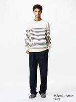 WASHABLE MILANO RIBBED CREW NECK SWEATER