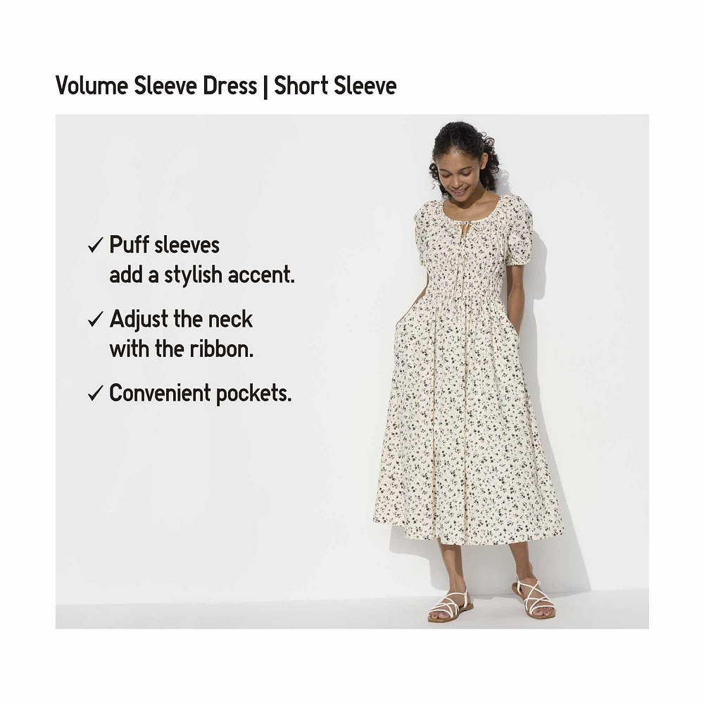 VOLUME SLEEVE DRESS