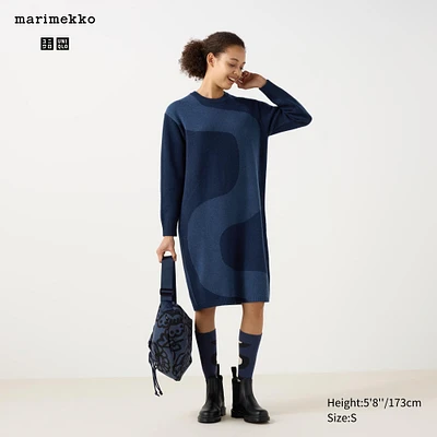 LAMBSWOOL CREW NECK DRESS